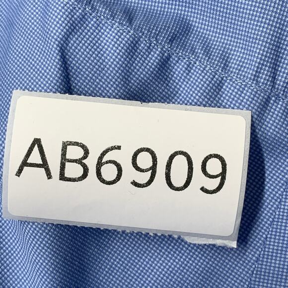 Share Gieves & Hawkes Men Shirt Shirt 16 Blue Casual Button Up Long Sleeve Workw - Picture 9 of 9